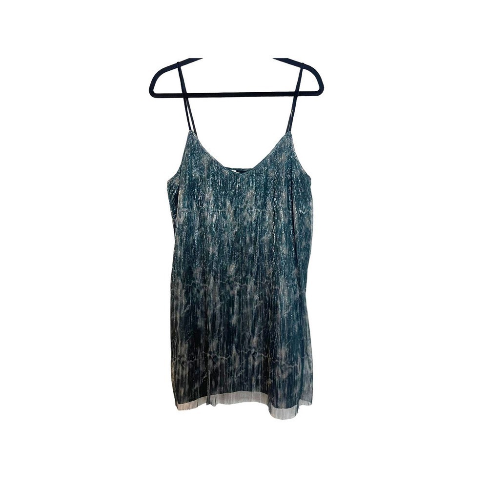 BB Dakota by Steve Madden Plissé Marble Cake Dress Sycamore Green Size XL - Picture 7 of 11